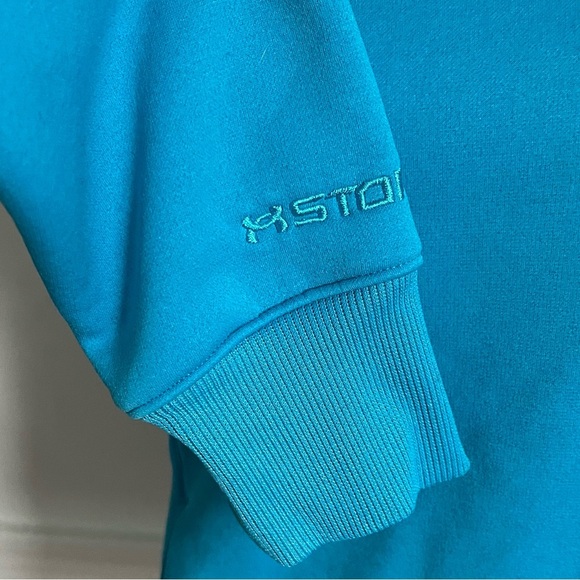 Under Armour • Women's Blue Tealish Hoodie Cold Gear - Picture 4 of 7